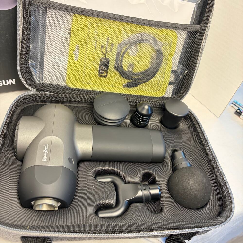 Bob & Brad C2 Mini Massage Gun, 5 heads, 5 speeds. New in open box. - Picture 2 of 5